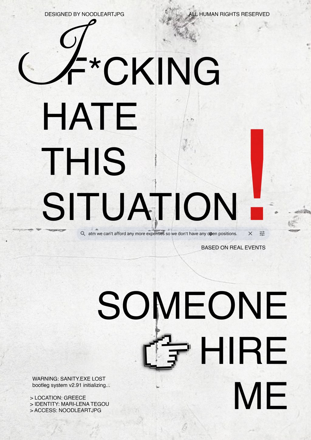 HIRE ME — Poster Design&nbsp;Analysis